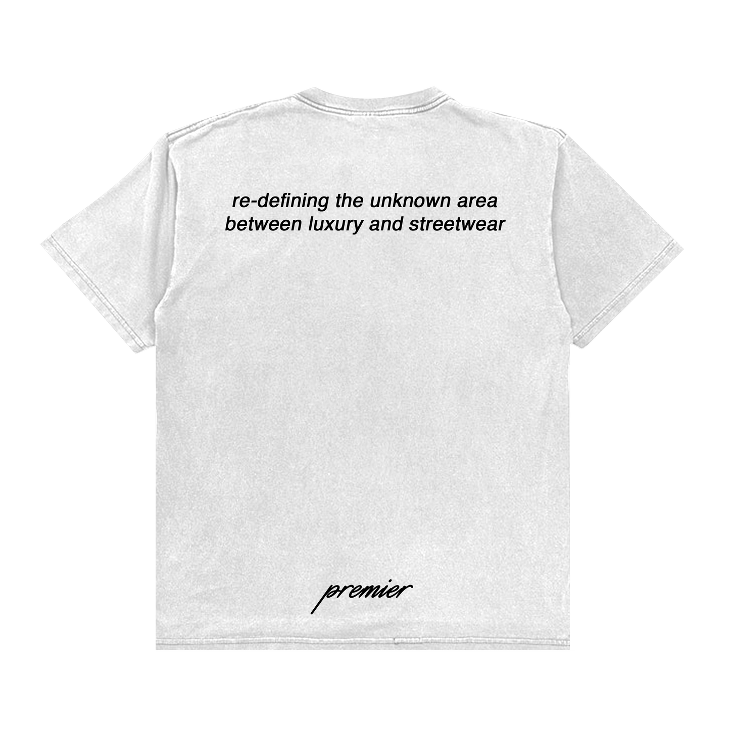 "BASIC BUT NOT BASIC" T SHIRT [WHITE]